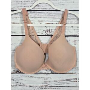 Danskin underwire dusty rose color bra with lace detail size 38DD